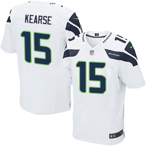 Men's Elite Jermaine Kearse Nike Jersey White Road - #15 NFL Seattle Seahawks